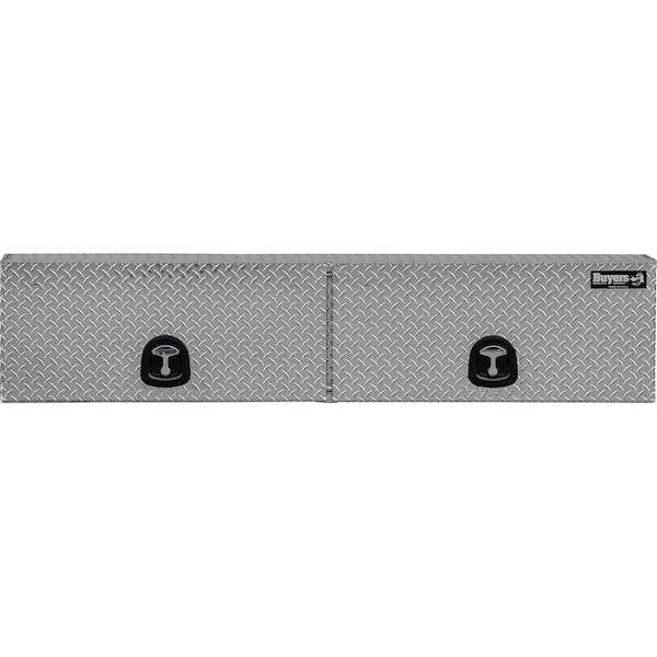Buyers Products 18x16x90 Inch Diamond Tread Aluminum Topsider Truck Box with Flip-Up Doors 1701365 - main